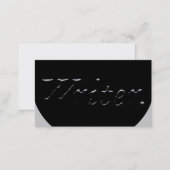 Writer Embossed Business Card (Front/Back)