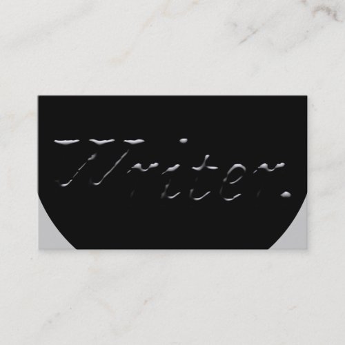 Writer Embossed Business Cards