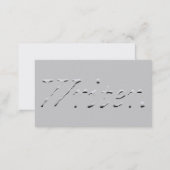 Writer "Embossed" Graphic Business Card (Front/Back)