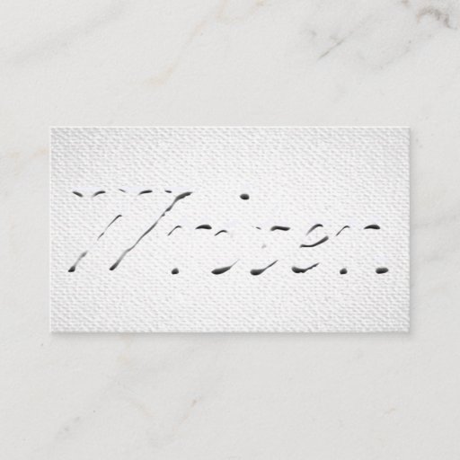 Customizable Writer "Embossed Looking" Graphic Business Card Templates