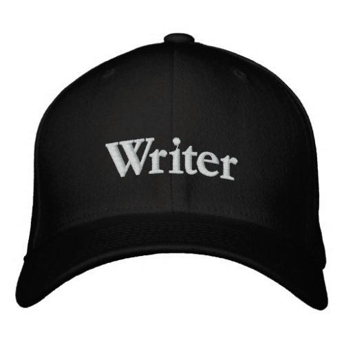 WRITER EMBROIDERED BASEBALL CAP