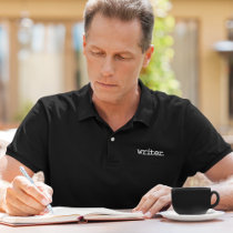 Writer Embroidered Polo Shirt