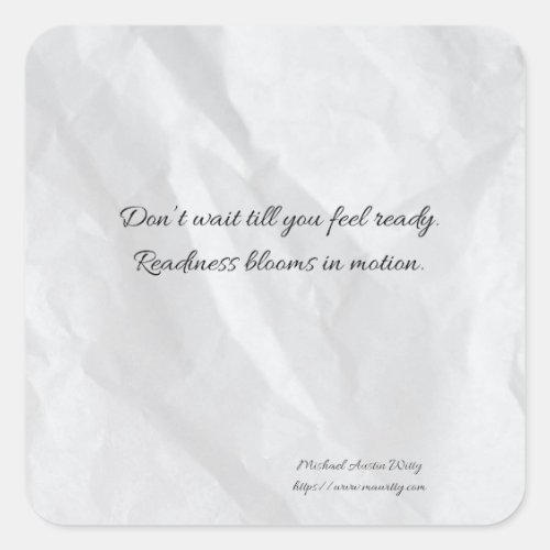 Writer Fortune Sticker – Encouragement for Writers