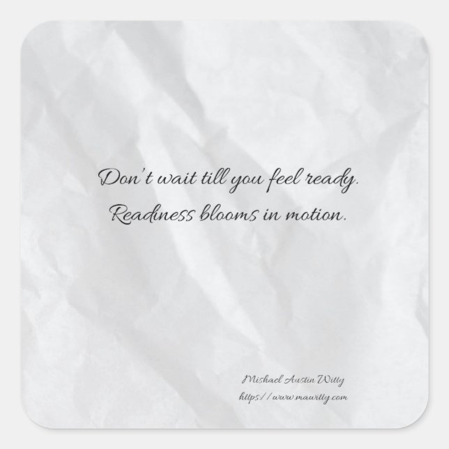 Writer Fortune Sticker – Encouragement for Writers (Front)