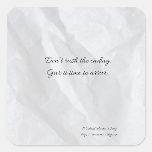 Writer Fortune Sticker – Encouragement for Writers