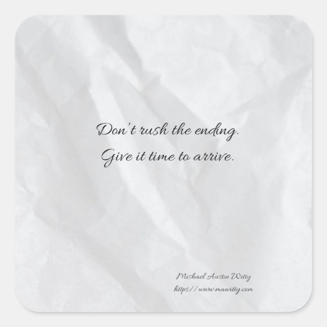 Writer Fortune Sticker – Encouragement for Writers (Front)