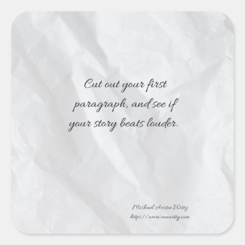 Writer Fortune Sticker – Encouragement for Writers