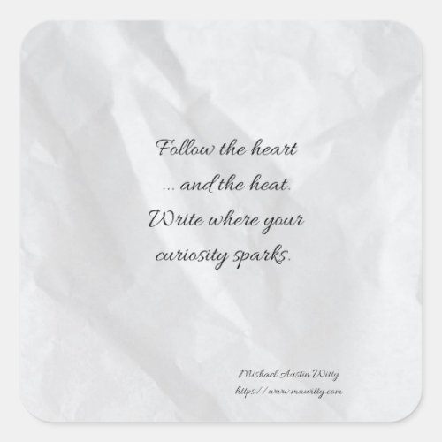 Writer Fortune Sticker – Encouragement for Writers