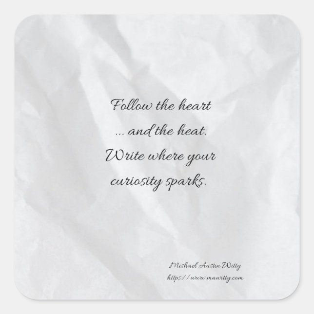 Writer Fortune Sticker – Encouragement for Writers (Front)