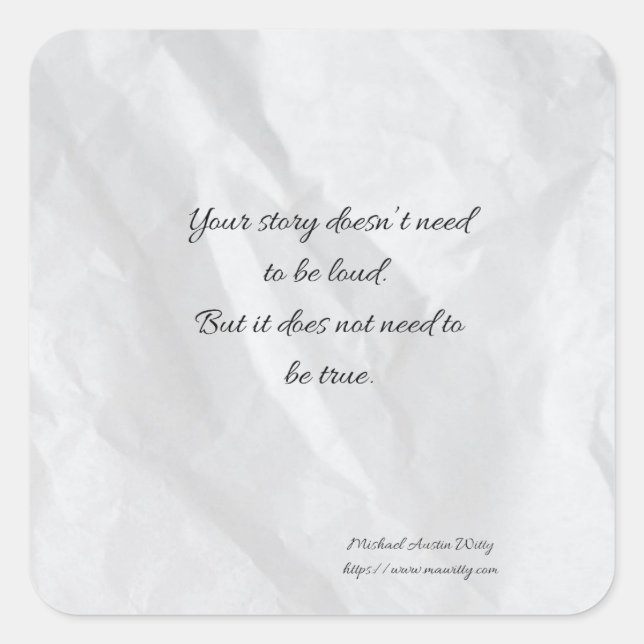 Writer Fortune Sticker – Encouragement for Writers (Front)