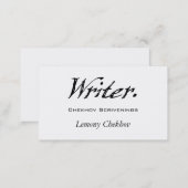 Writer Four Score Business Card (Front/Back)