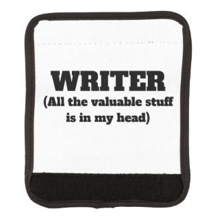 Writer Funny Luggage Handle Wrap