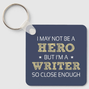 Writer Humor Novelty Keychain