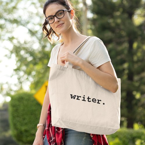Writer  large tote bag