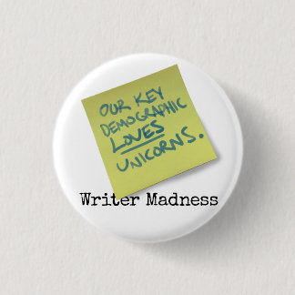 "Writer Madness" Movie Round Button