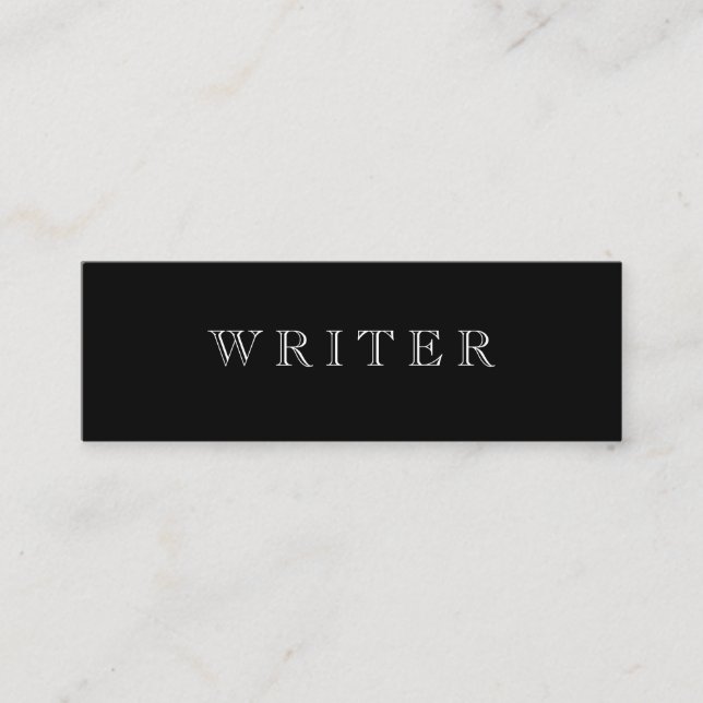 Writer Mini Business Card (Front)