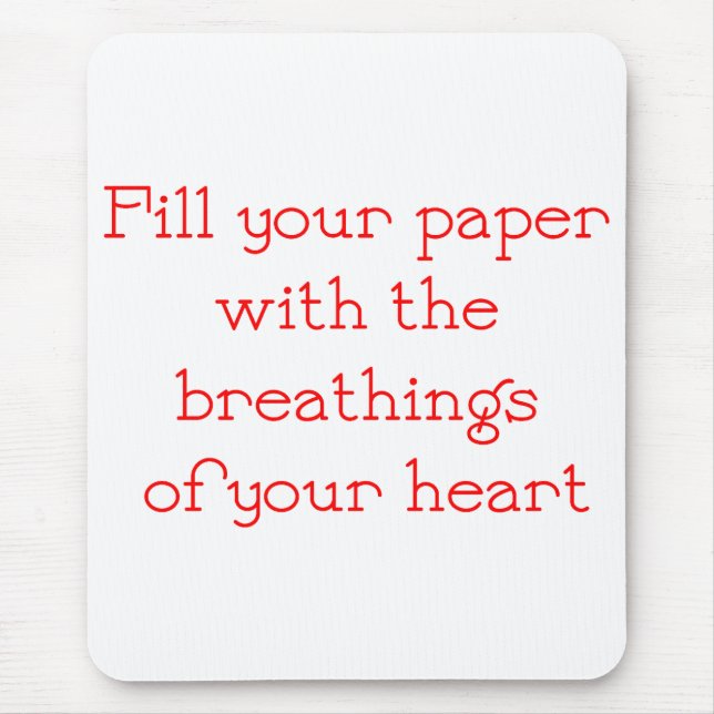 Writer Mouse Pad (Front)