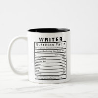 Writer Nutrition Facts Statistics Funny