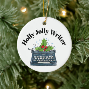 Writer Ornament Christmas Keepsake Retro #1