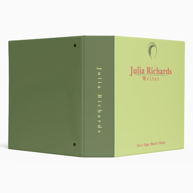 Writer Peach Sangria  3 Ring Binder (Background)