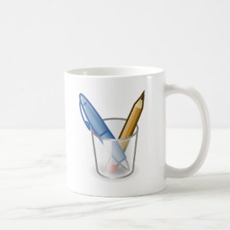 Writer Pen Pencil Cup Mugs