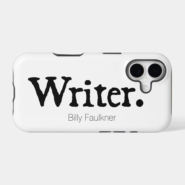 Writer. Personalized Case-Mate iPhone Case (Back (Horizontal))