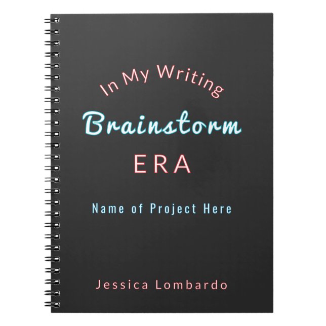 Writer Personalized Notebook (Front)