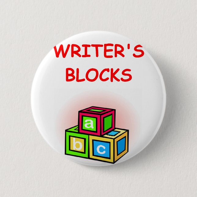 writer pinback button (Front)