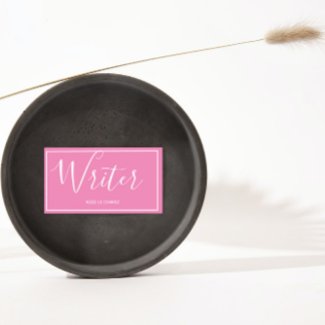 writer   pink -  elegant