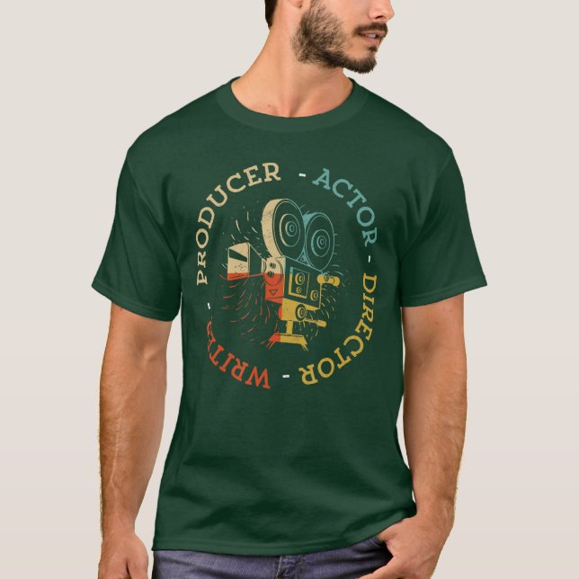 Writer Producer Actor Director Funny Filmheatre Fi T-Shirt (Front)