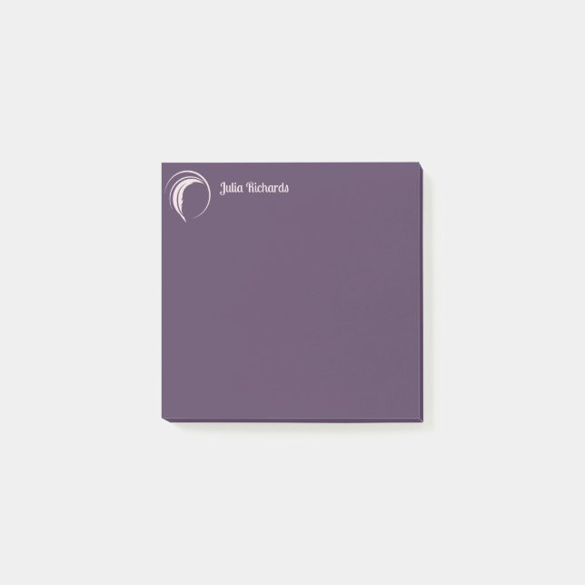 Writer Purple Macaroon Post-it Notes (Front)