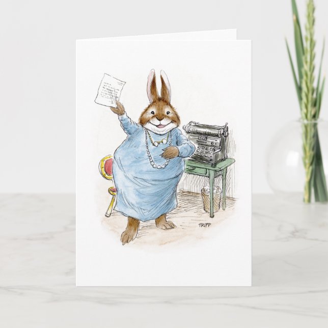 Writer Rabbit Card (Front)