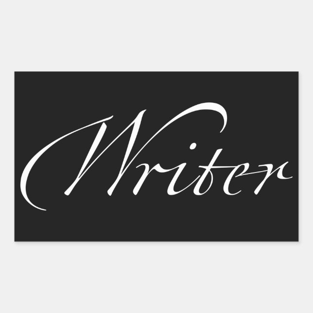 Writer Rectangular Sticker (Front)