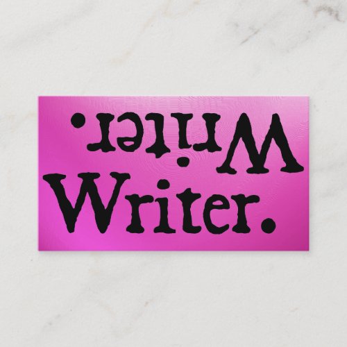 Writer. .retirW Business Card