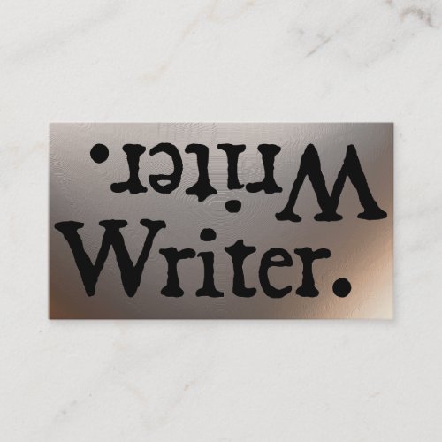 Writer. .retirW Business Card Template