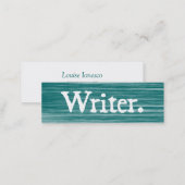 Writer Scratched Mini Business Card (Front/Back)