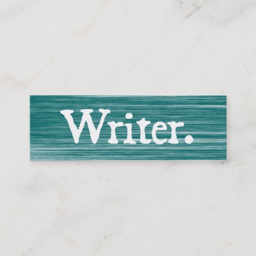 Writer Scratched Business Card Template