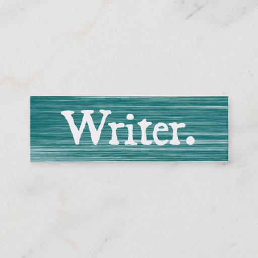 Customizable Writer Scratched Business Card Template