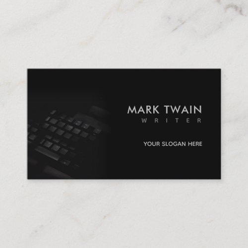 Writer Slogans Business Cards