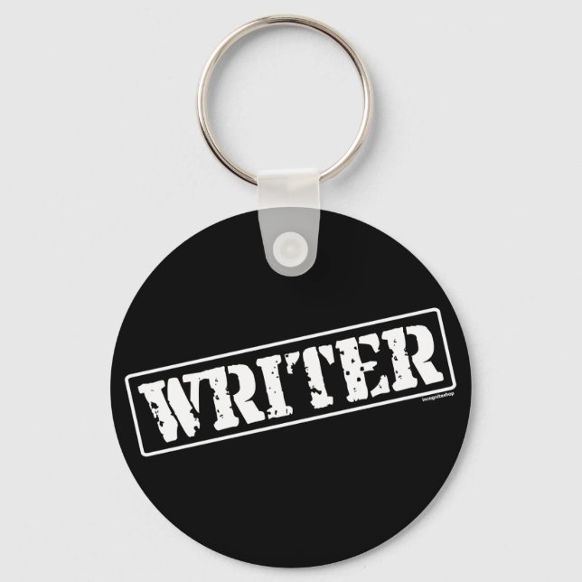 Writer Stamp Keychain (Front)