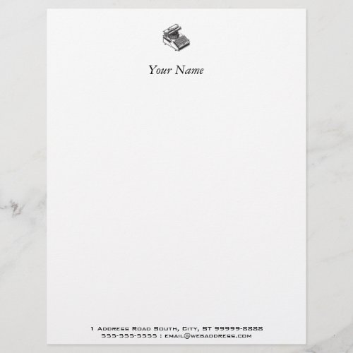 Writer _Type Writing Machine _ Typewriter Letterhead