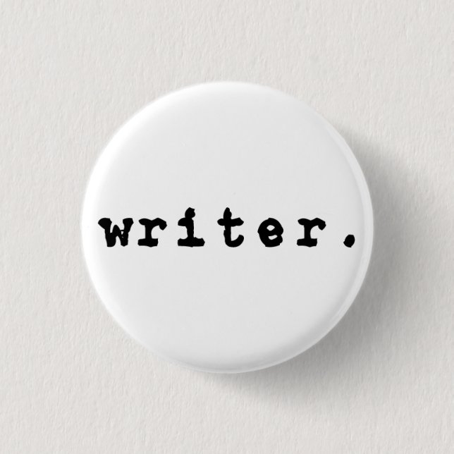 Writer (Typewriter) Button (Front)