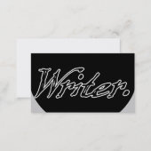 Writer Uncircled Business Card (Front/Back)