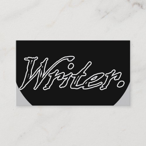 Writer Uncircled Business Cards