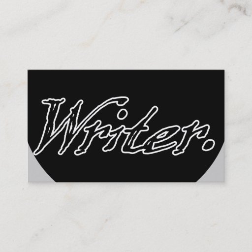 Customizable Writer Uncircled Business Cards