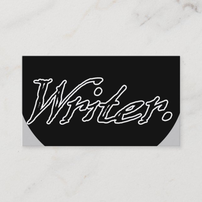Writer Uncircled Business Card (Front)