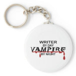 Writer Vampire by Night Keychain