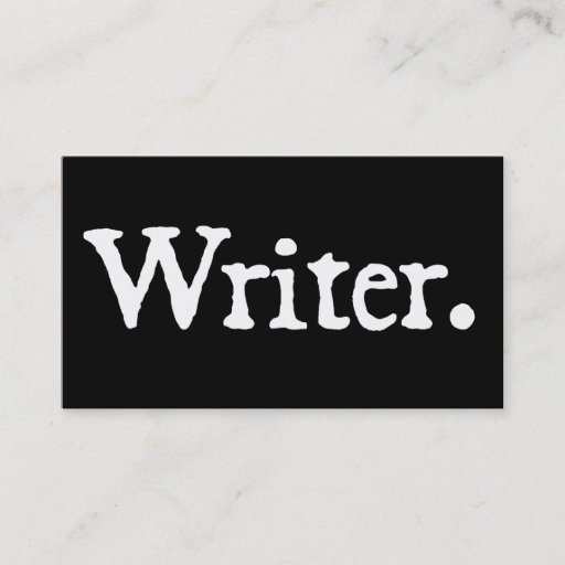 Customizable Writer w/ QR Code Business Card Templates