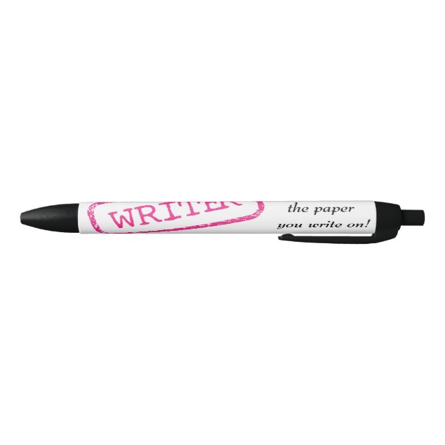 "WRITER" - "We worship the paper you write on." Pen (Bottom)
