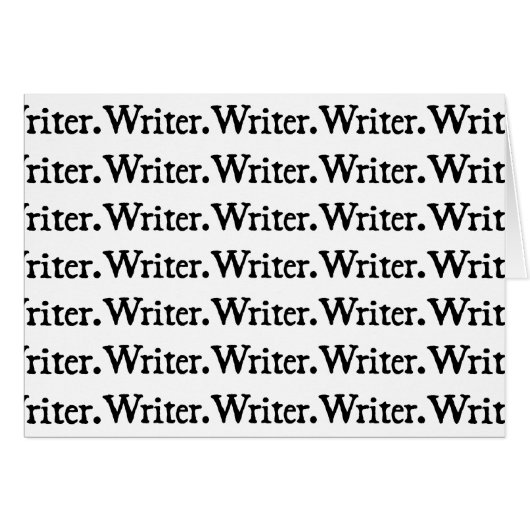Writer. Writer. Writer. Cards (Front Horizontal)